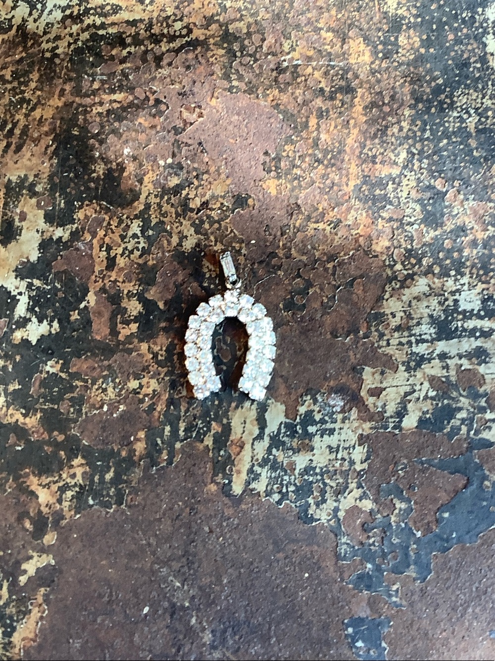 VTG Costume Rhinestone Lucky Horseshoe